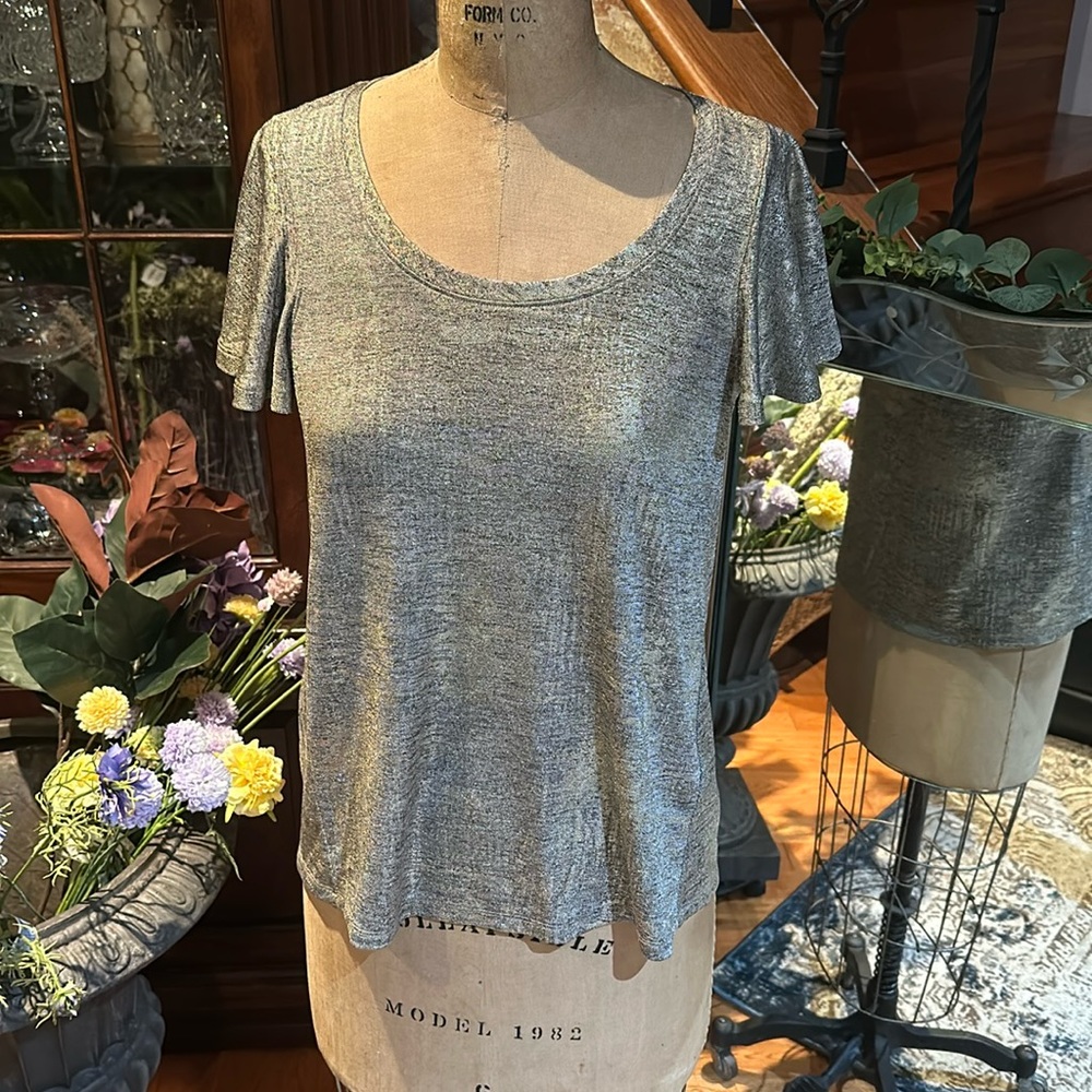 Anthropologie Shimmer Tee